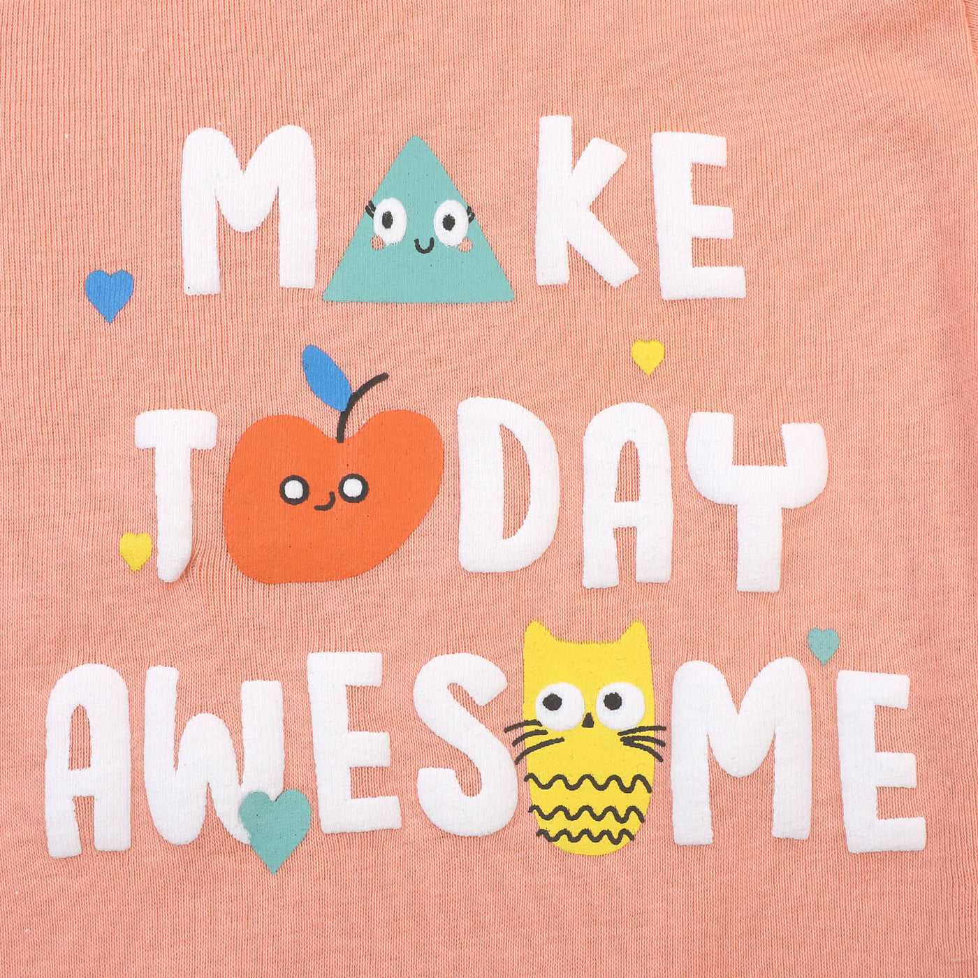 Infant Boys Romper Make Today Awesome - Peach