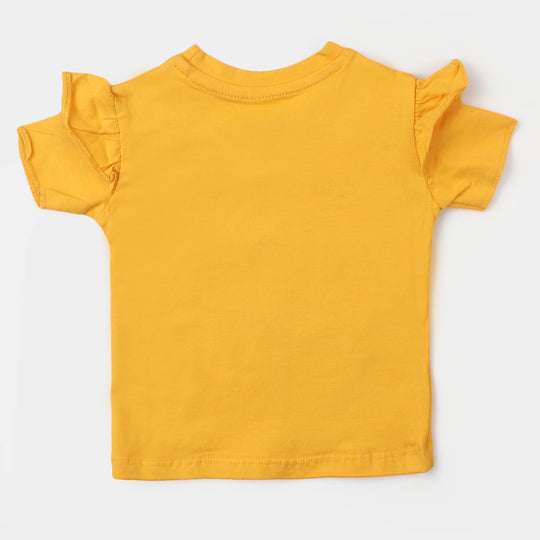 Infant Girls Cotton T-Shirt Character - Citrus