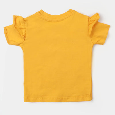Infant Girls Cotton T-Shirt Character - Citrus