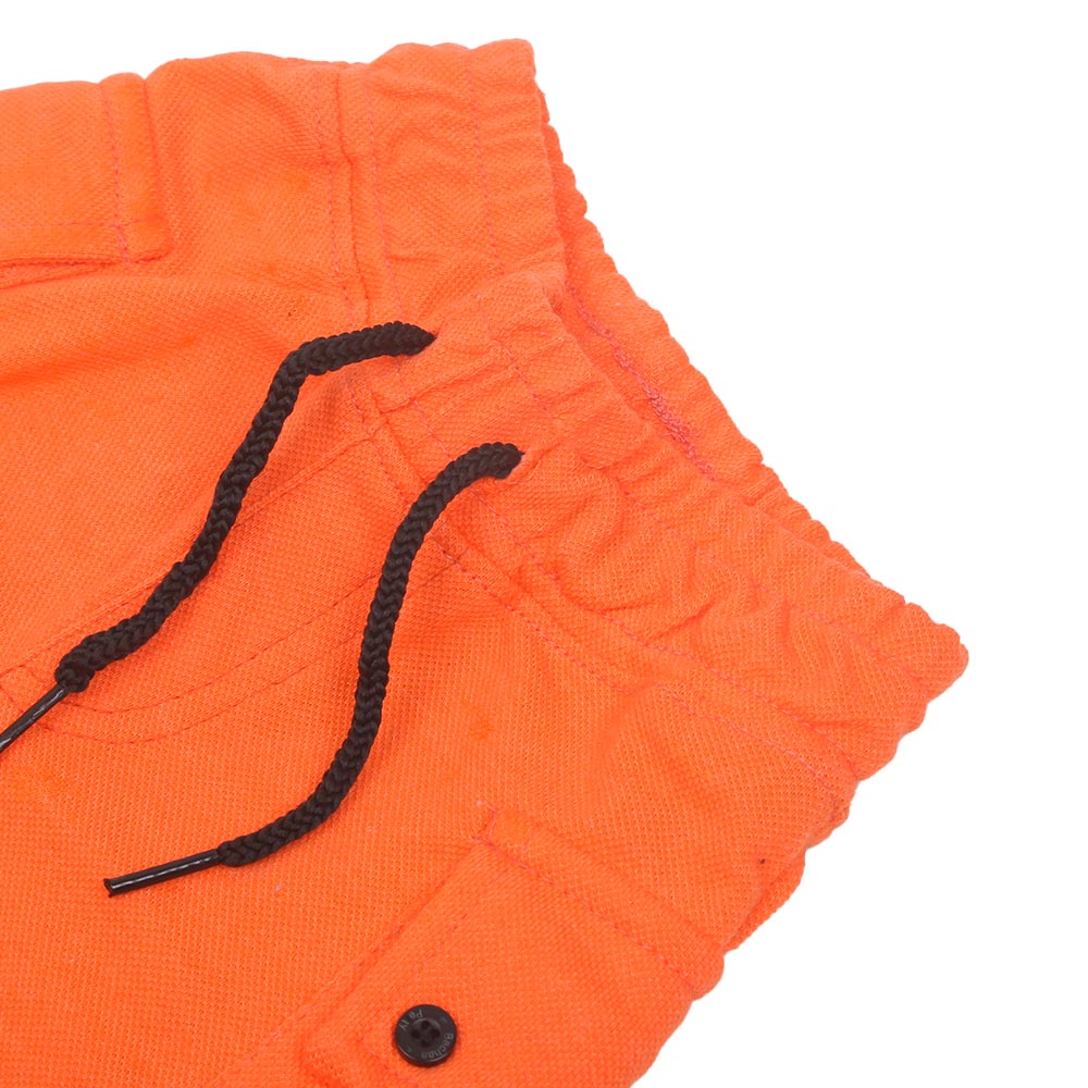 Infant Boys Shorts Knitted D Pocket - Orange