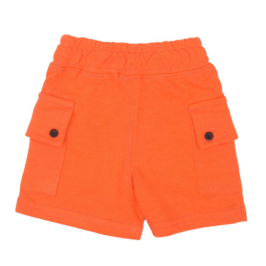 Infant Boys Shorts Knitted D Pocket - Orange