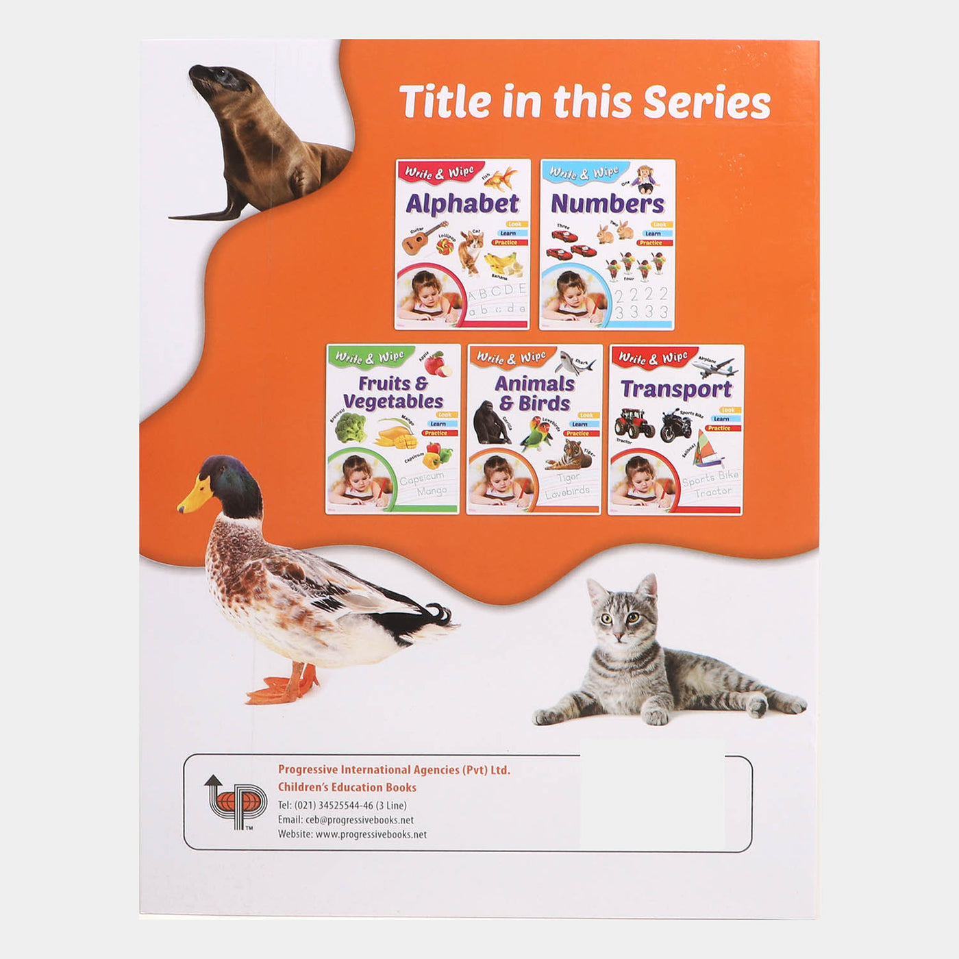 Write & Wipe Animals Book For Kids
