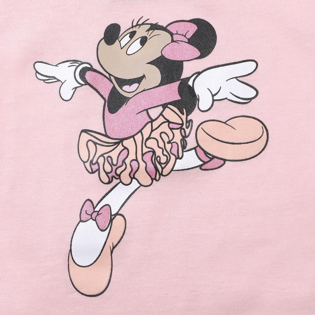 Infant Girls Cotton T-Shirt Character - Light Peach
