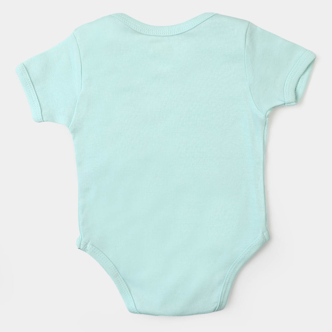 Infant Basic Cotton Romper Unisex Travel Together - Sky Blue