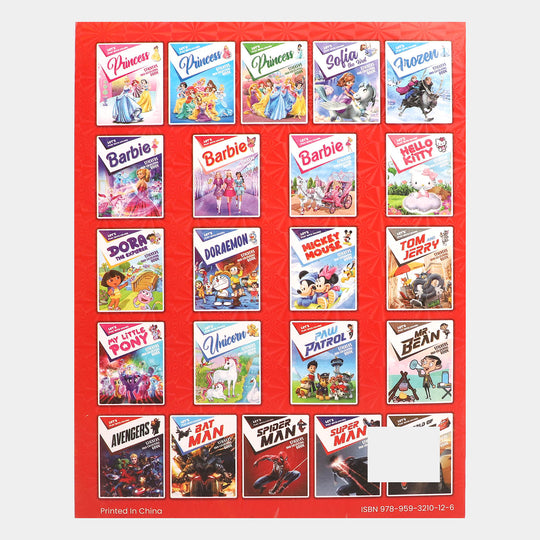 Character Activity Coloring Book with Stickers for Kids