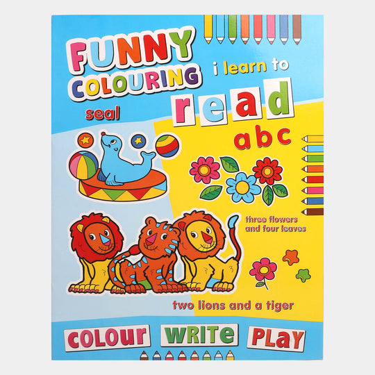 Kids Book Funny Coloring I Learn To Readz