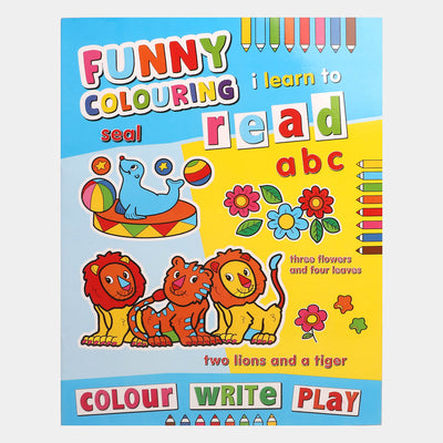 Kids Book Funny Coloring I Learn To Readz
