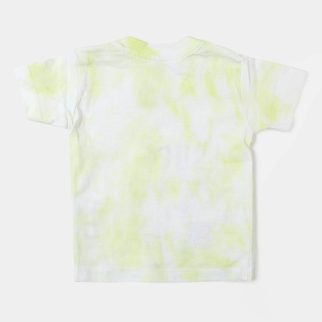 Infant Boys Cotton T-Shirt Influencer - Yellow