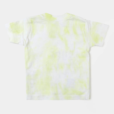 Infant Boys Cotton T-Shirt Influencer - Yellow