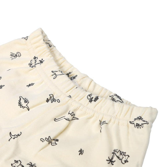 Infant Boys Short 3Pc Dino - White