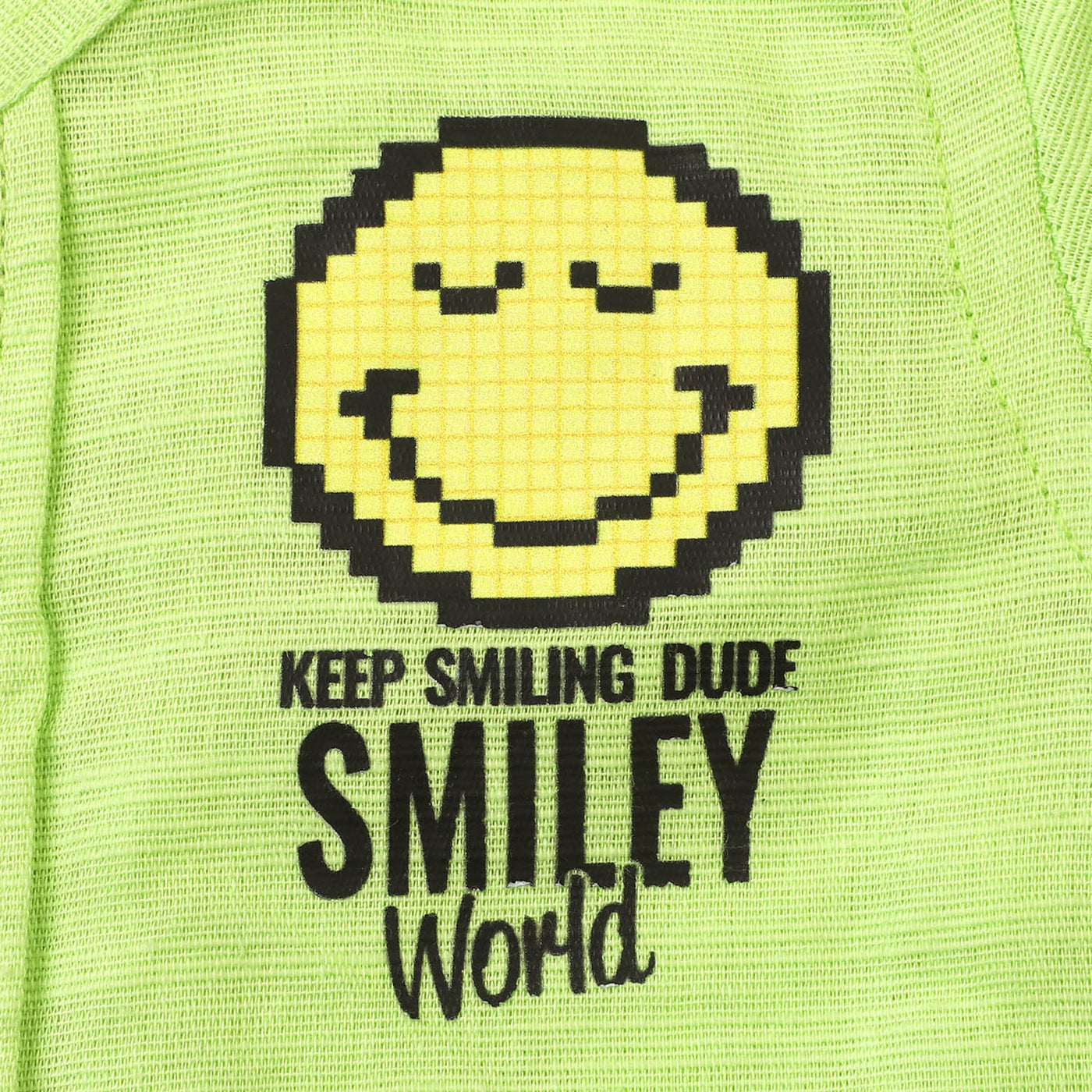 Infant Boys Cotton Casual Shirt Smiley World - Green