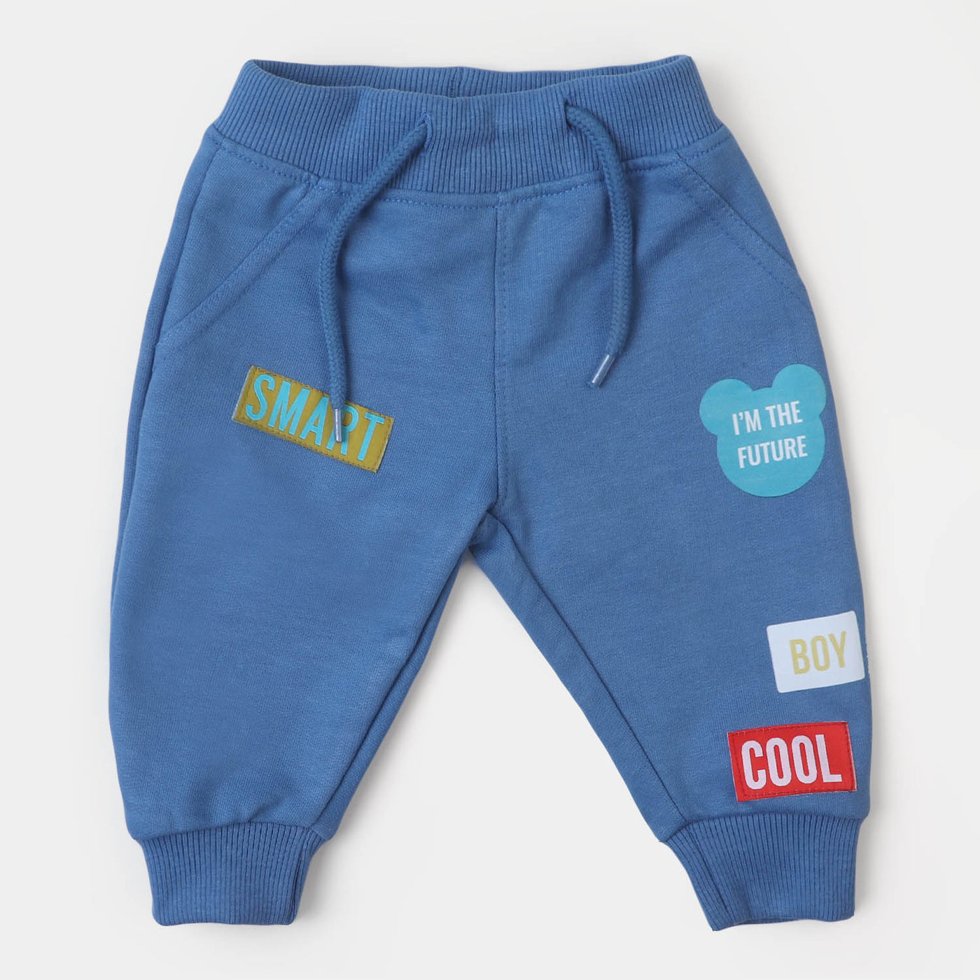 Infant Boys Cotton Terry Pyjama Smart - Blue