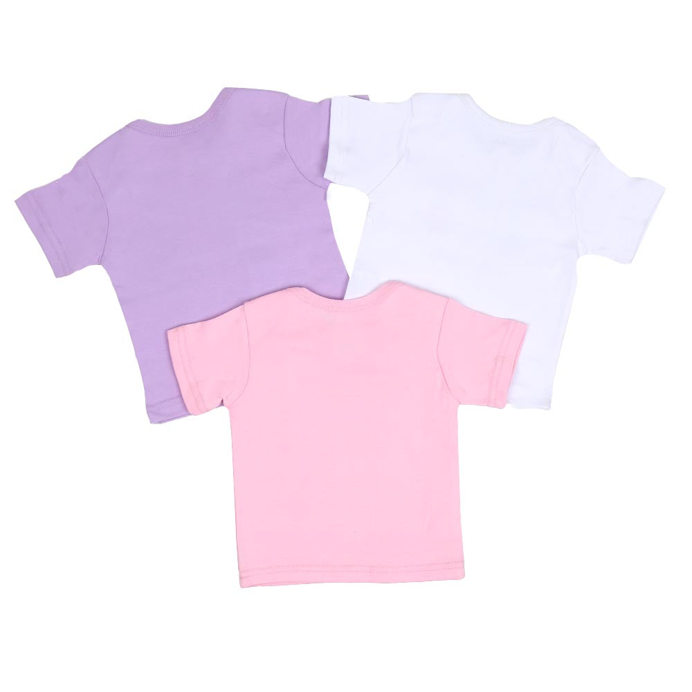 Infant Girls T-Shirt 3Pc Fruit - Mix.