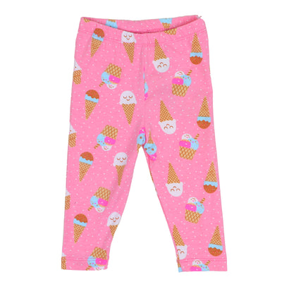 Infant Girls Tights Printed Ice Cream