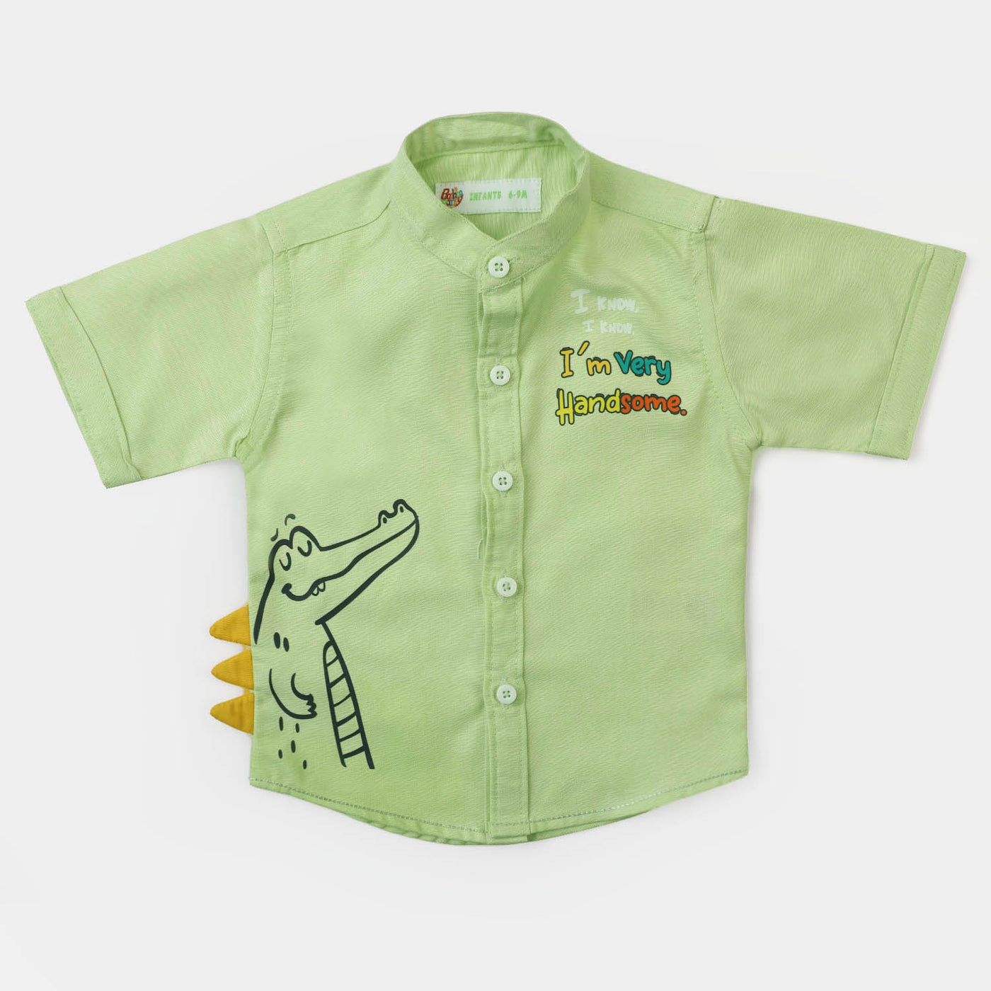 Infant Boys Cotton Casual Shirt Handsome - Green