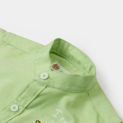 Infant Boys Cotton Casual Shirt Handsome - Green