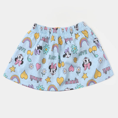 Infant Girls Knitted Cotton Skirt Character - Blue