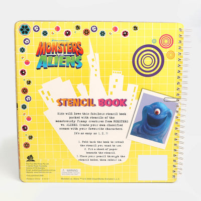 Kids Book Stencil Monster Alien