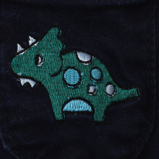 Infant Boys Denim Pant Dino Friends - Dark Blue