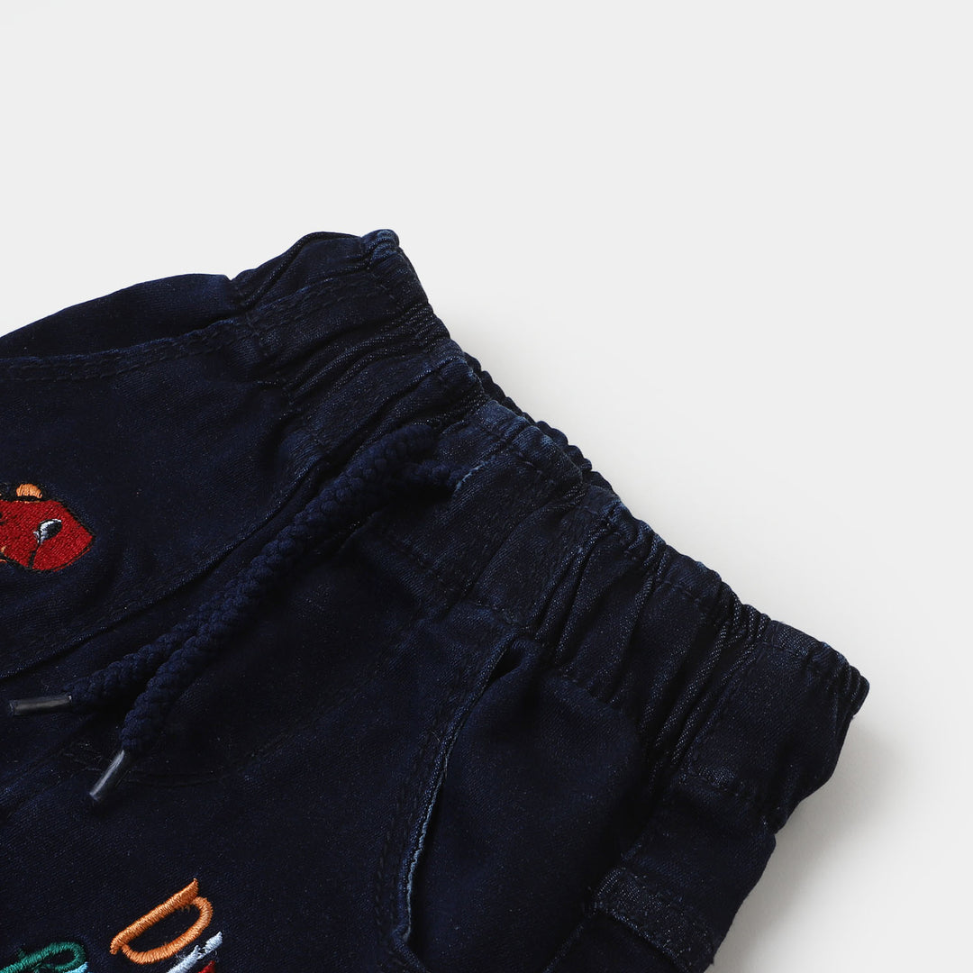 Infant Boys Denim Pant Dino Friends - Dark Blue