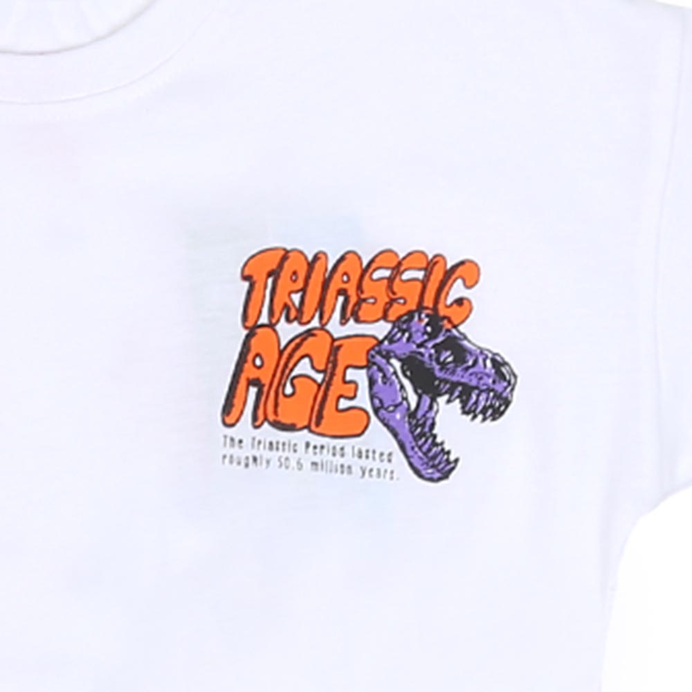 Boys T-shirt Triassic Age - B.White