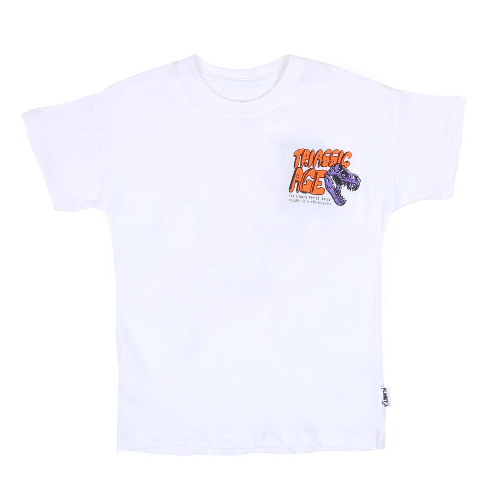 Boys T-shirt Triassic Age - B.White