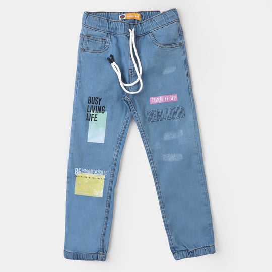 Boys Denim Stretch Pant New Culture - Ice Blue