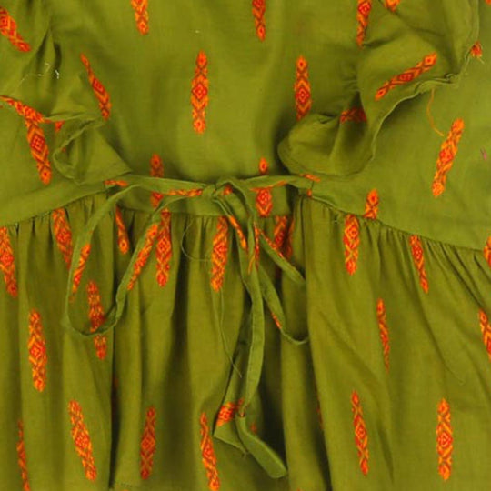 Girls Casual Top Olive Girl - Green
