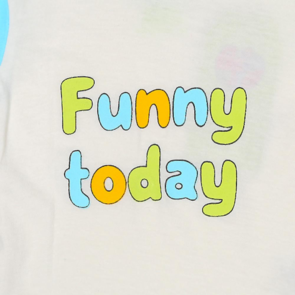 Infant Boys T-Shirt Funny Today - Blue