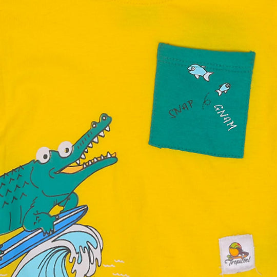 Infant Boys T-Shirt Croco - Yellow