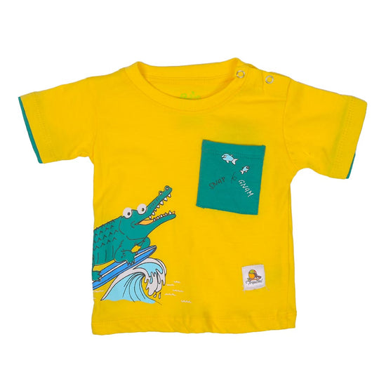 Infant Boys T-Shirt Croco - Yellow