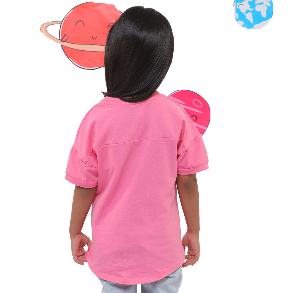 Girls T-Shirt Earth - Pink