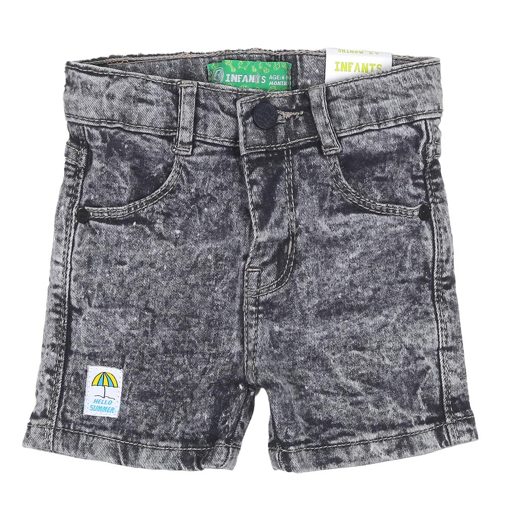 Infant Boys Short Denim Hello Summer - GREY