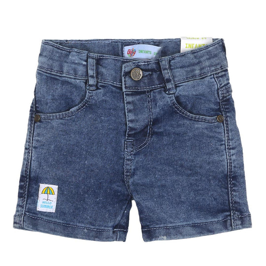 Infant Boys Shorts Denim Hello Summer - Blue