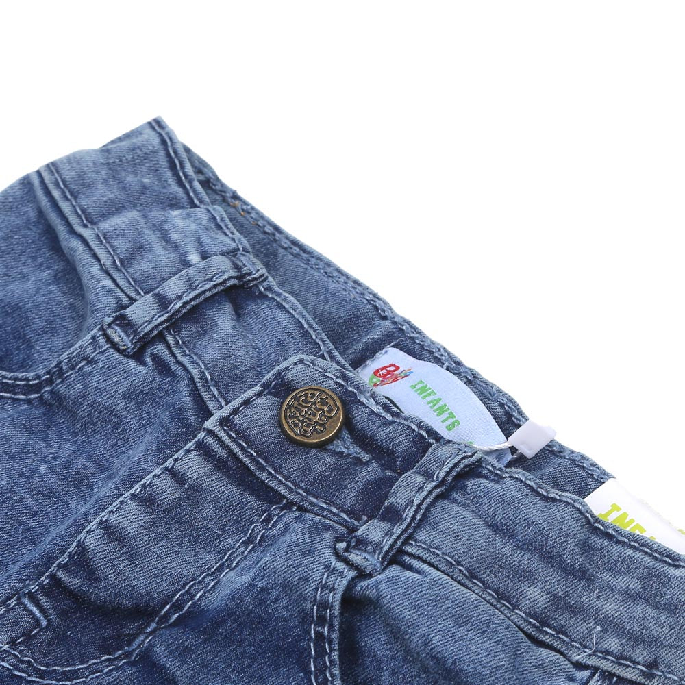 Infant Boys Shorts Denim Hello Summer - Blue