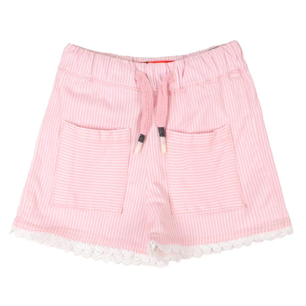 Infant Cotton Shorts Stripe - Pink Strip