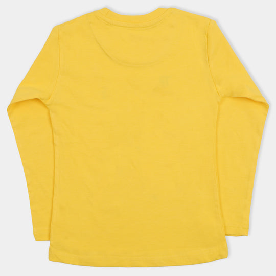 Girls T-Shirt F/S Supercool - Min-Yellow