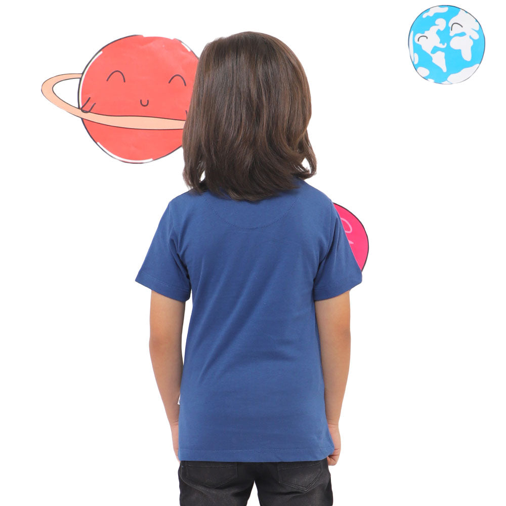 Boys T-Shirt Our Planet - Navy Peony