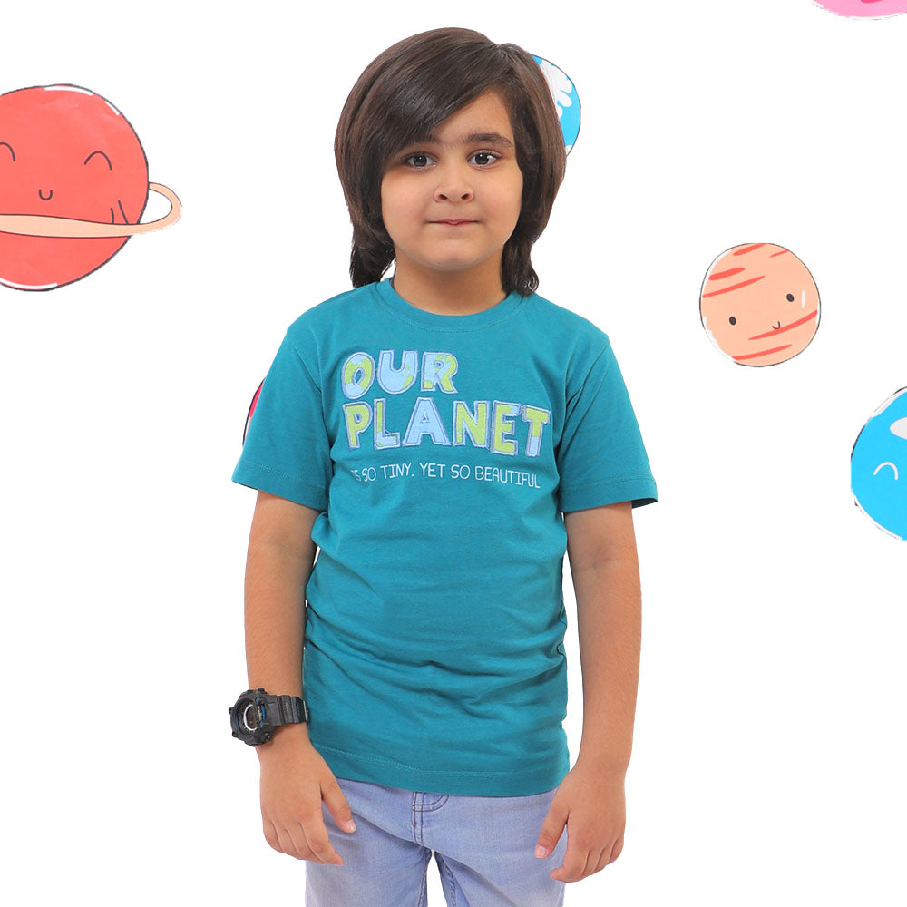 Boys T-Shirt Our Planet - Blue