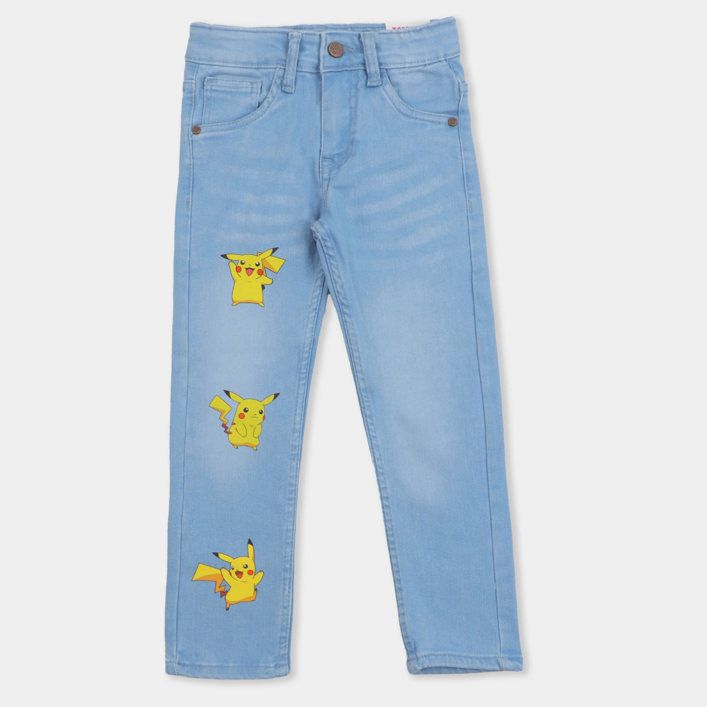 Character Pant For Boys Denim - Ice Blue