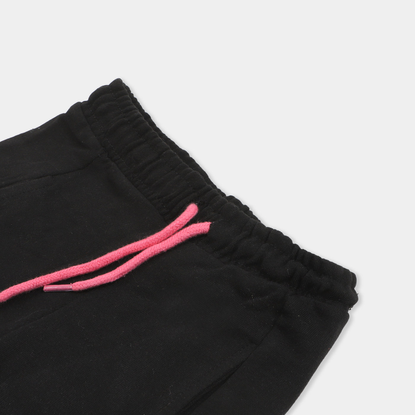Girls Jersey Pajama Pink Pocket - Jet Black