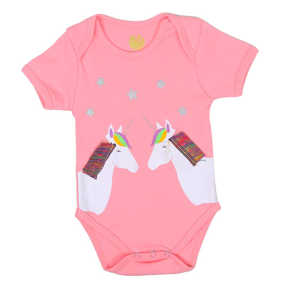 Unisex Romper Character- C.Pink