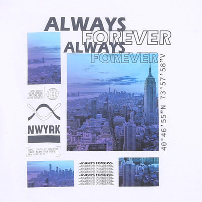 Boys T-Shirt H/S Always Forever - White