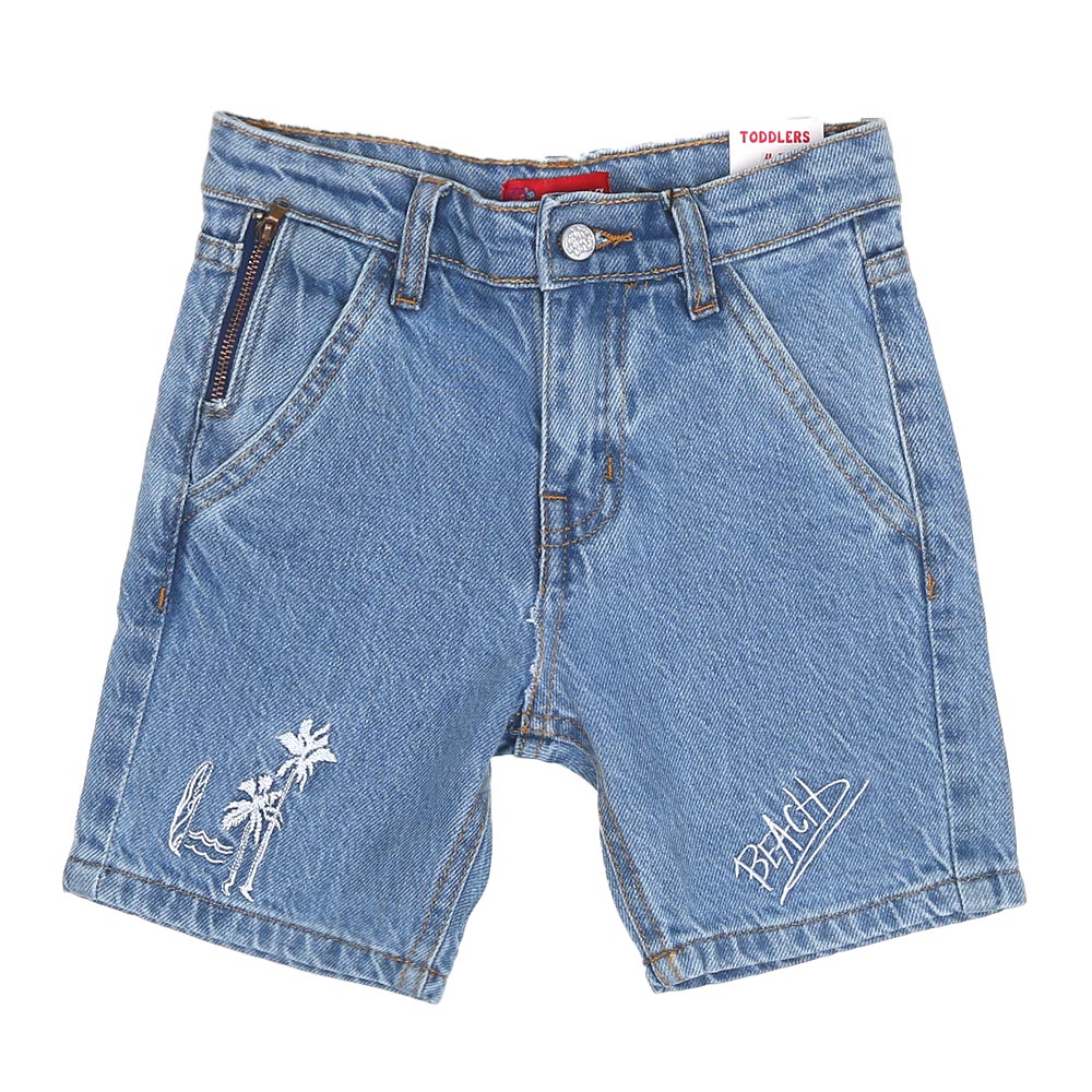 Boys Short Denim Summer Forever - Ice Blue