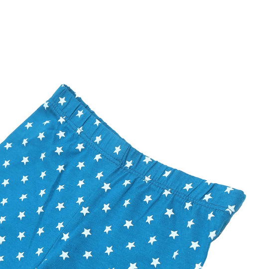 BP-Infant Girls Printed Tights Star - Blue