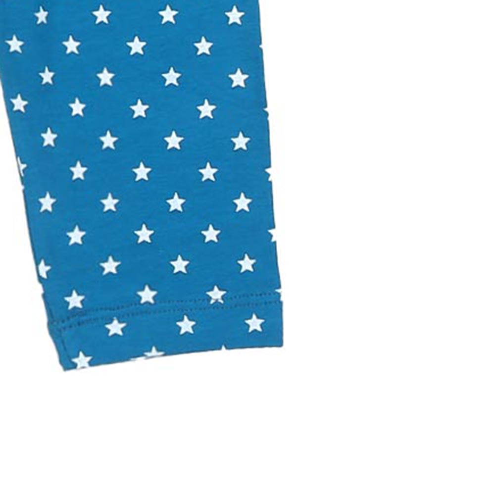 BP-Infant Girls Printed Tights Star - Blue