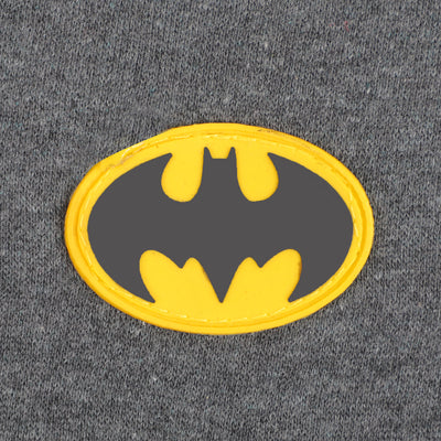 Boys Terry And Fleece Pajama Logo Print- CHARCOAL