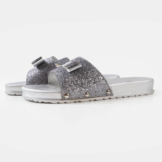 Girls Slipper CL-3 - SILVER