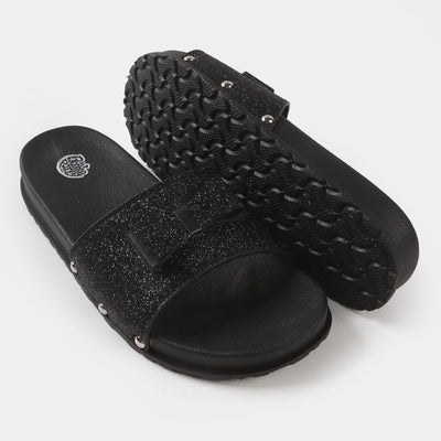 Girls Slipper CL-3 - BLACK