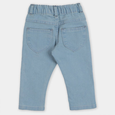 Infant Girls Pant Denim Love - Ice Blue